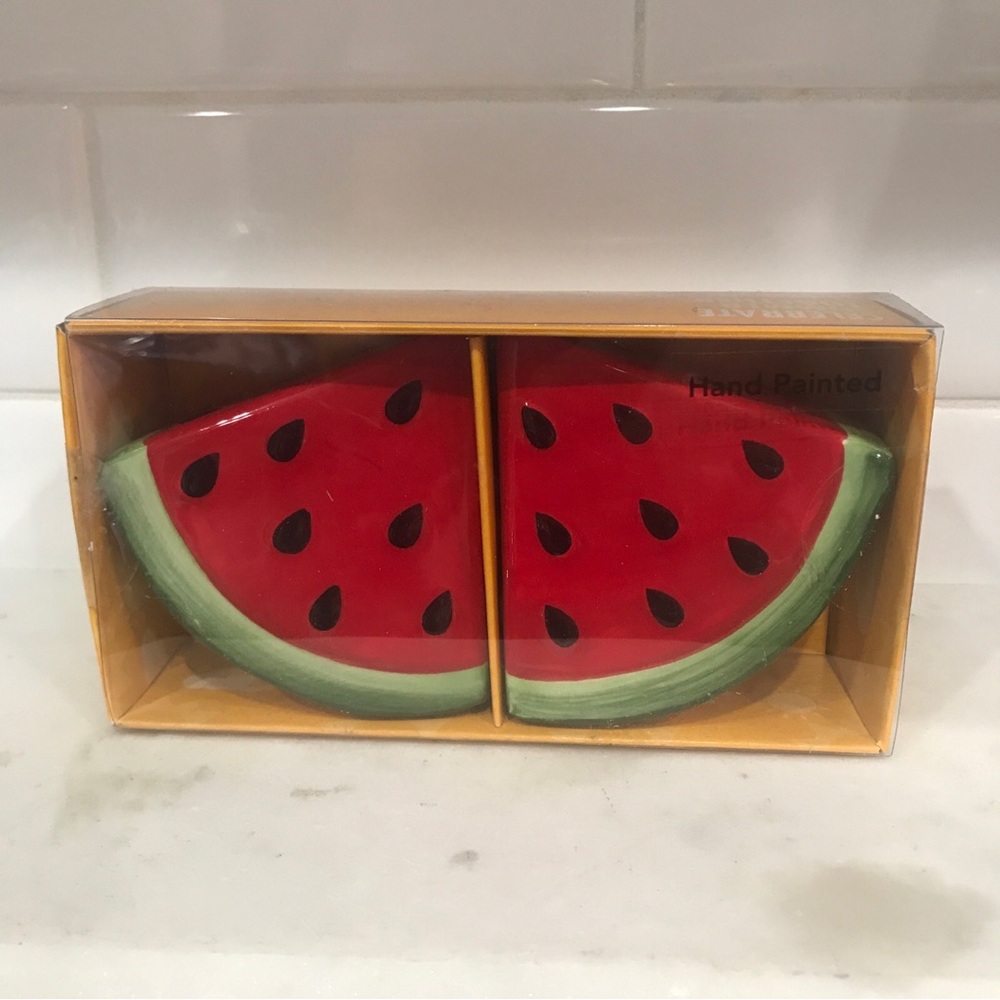 Watermelon Salt and Pepper Shakers